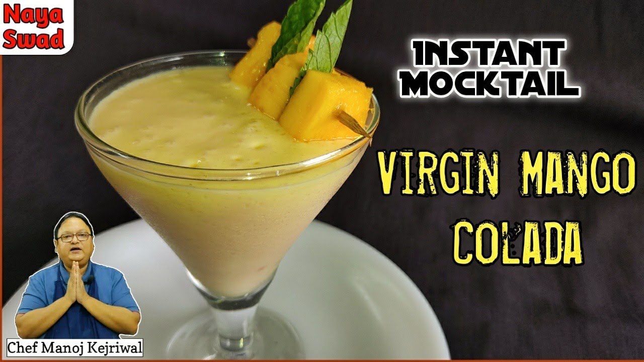 Virgin Mango Colada | Easy to make | Must try Mocktail | Colada recipe | Unique Mango Mocktail |
