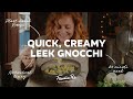 Easy, Comforting Vegan Creamy Leeks and Gnocchi Recipe