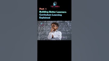 Building Better Learners: Curriculum Learning Explained! Part 1 #ai #viral #trending #aiinindia