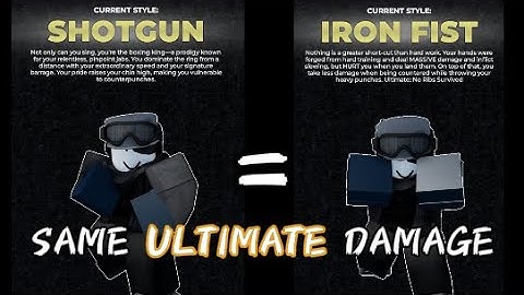 the ironfist shotgun damage ultimate technique tutorial | untitled boxing game