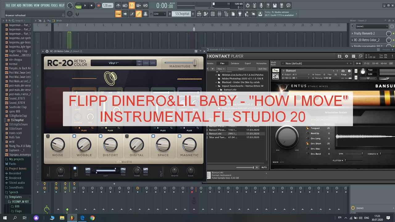 FLIPP DINERO & LIL BABY - "HOW I MOVE" FL STUDIO 20 (AMAZING FLUTE)