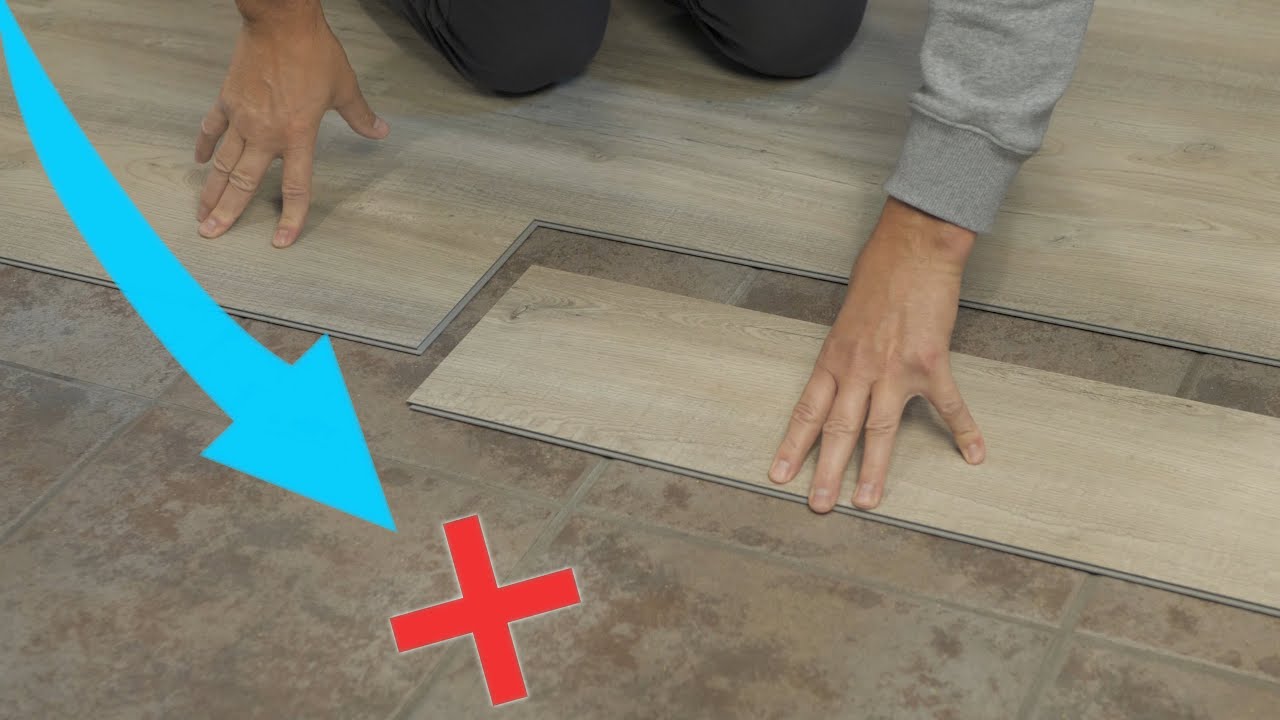 How to Install a Herringbone LVP Floating Floor Over Tile - Bless