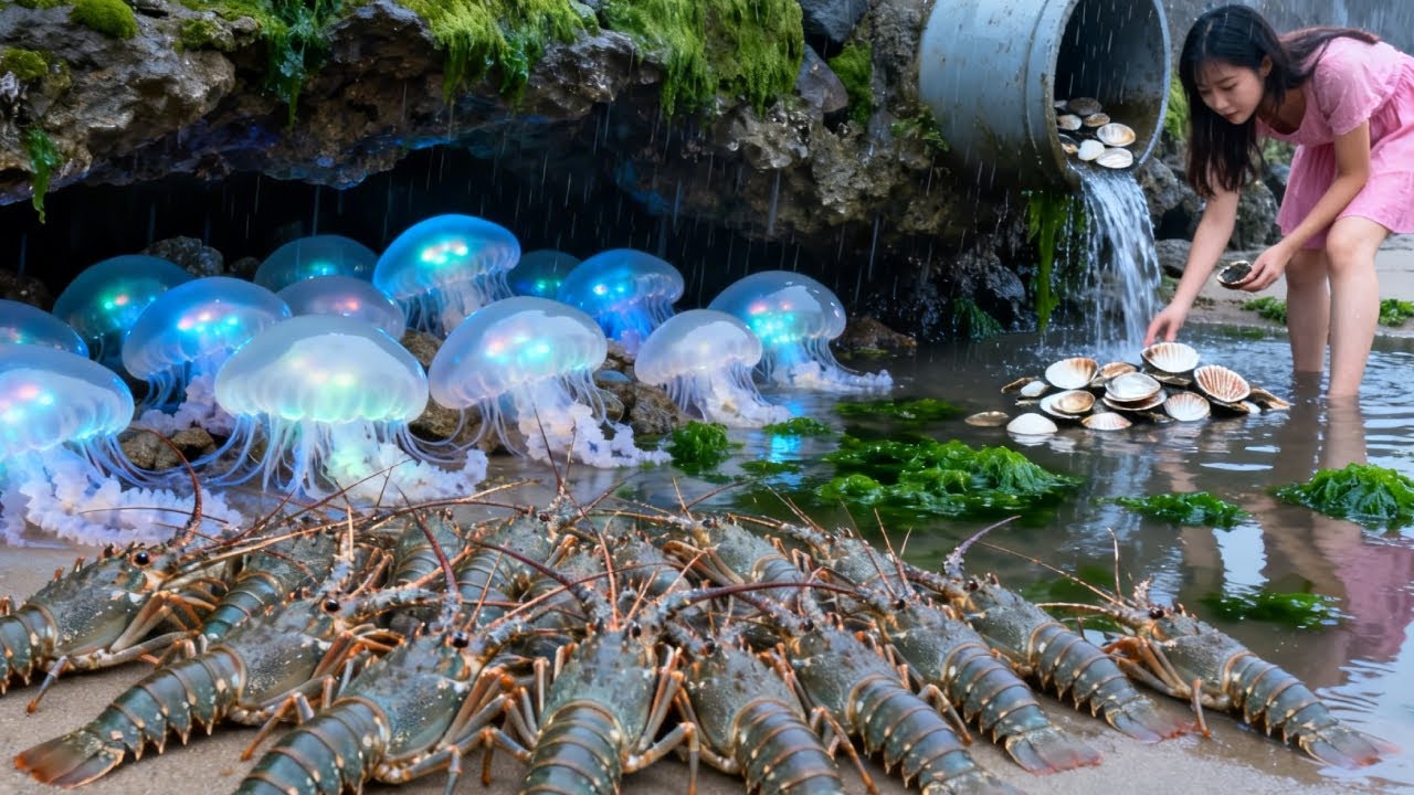 I Just Arrived At The Beach And Encountered A Lobster; I Can't Believe There's Such A Fierce Creatur