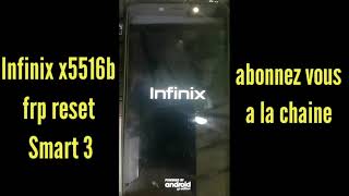 Infinix x5516b smart 3 frp  reset