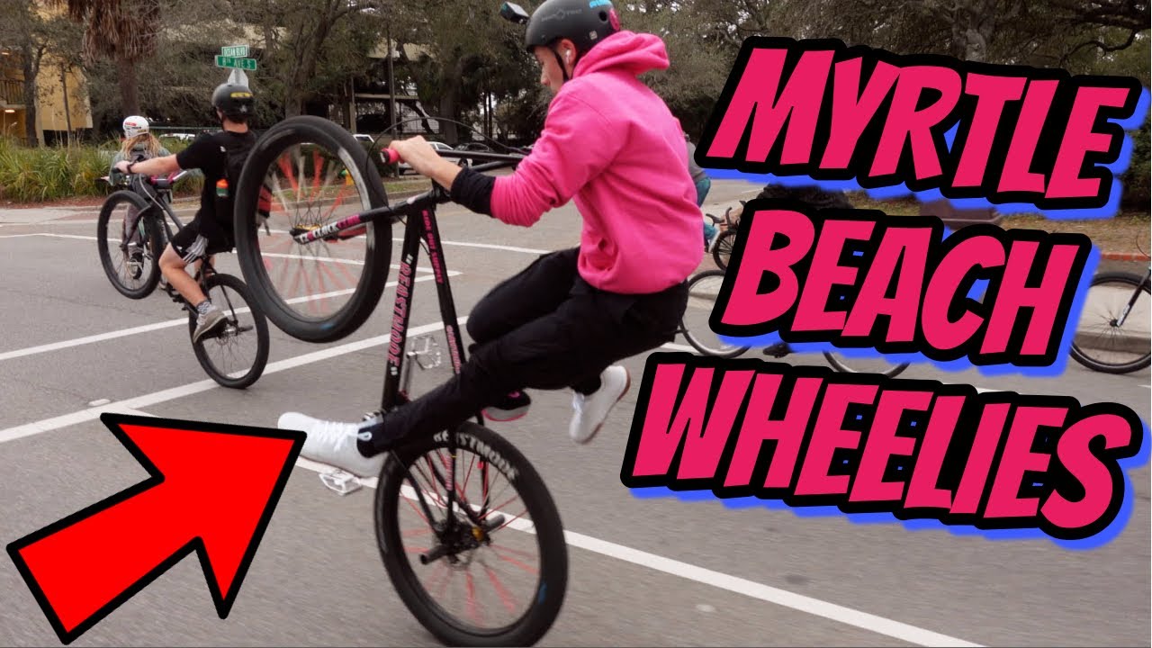 WHEELIES THROUGH MYRTLE BEACH SOUTH CAROLINA AT NIGHT! (RIDEOUT) YouTube