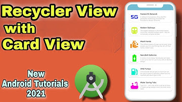 Recycler View with Card View Android Studio Tutorial