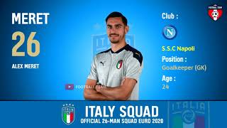 ITALY SQUAD EURO 2020 OFFICIAL  | ITALY SQUAD EURO 2021 screenshot 1