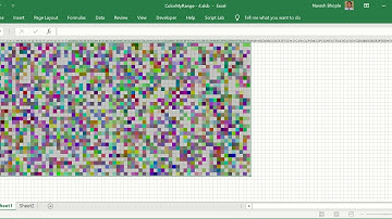 VBA RGB color array and RANDOMLY format each cell with unique color - Excel Cell by Cell