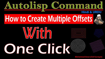 How to Create Multiple Offsets of Objects in CAD | Autolisp Command in AutoCAD | Lisp Command in CAD
