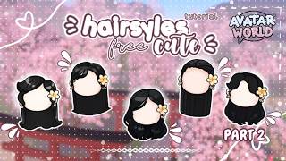 🌷🤍*FREE* CUTE HAIRSTYLES TUTORIAL IN AVATAR WORLD | AVATAR WORLD | PAZU 🤍🌷@avatarworldbypazu screenshot 4