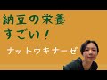 【　納豆の栄養成分はこんなにすごい！　ナットウキナーゼ　】  Natto's nutritional components are so amazing!　Nattokinase