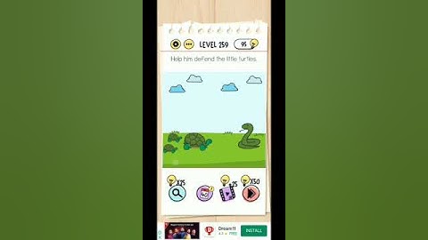 Level 259 Help him defend the little turtle #braintest #turtles