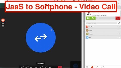 JaaS to Softphone - Video Call