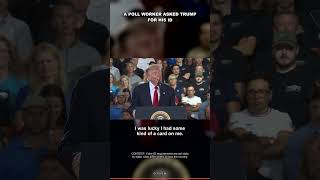 A Poll Worker Asked Trump for His ID #Shorts