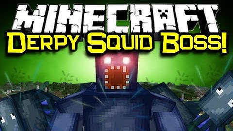 Minecraft DERPY SQUID MOD Spotlight! - w/ EPIC SQUID BOSS! (Minecraft Mod Showcase)