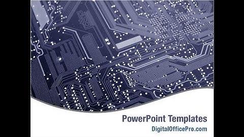 Printed Circuit Board PowerPoint Template Backgrounds - DigitalOfficePro #01945