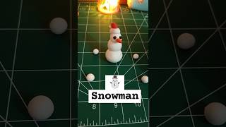 Merry Christmas #snowman #shorts #diy #creative #trending #art #youtubeshorts