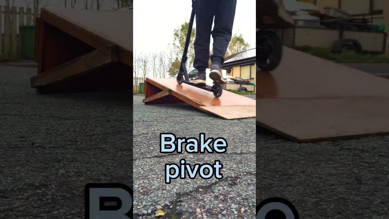 Easy scooter tricks on ramp 