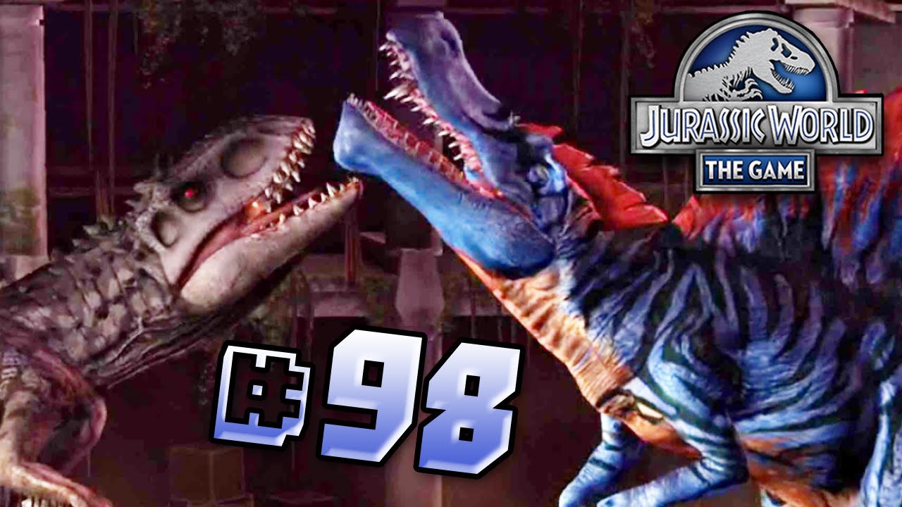 sharknado 5 Indominus Vs Spinosaurus! || Jurassic World - The Game - Ep 98 HD