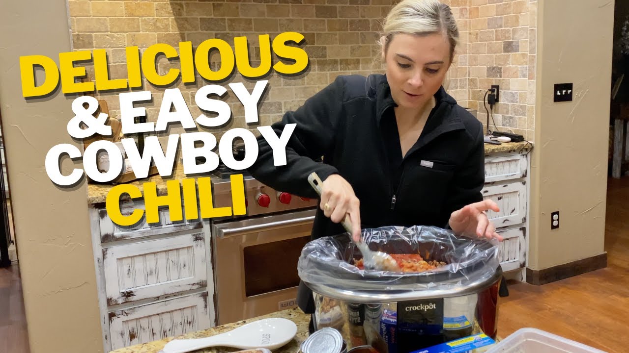 Easy Crockpot Cowboy Chili Recipe: SO DELICIOUS!