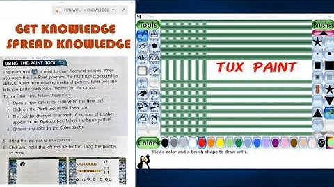COMPUTER IT MATRIX PART-5 CLASS-1 CH-7 FUN WITH TUX PAINT