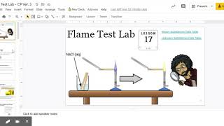 Digital Flame Test Lab