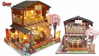 Miniatur Rumah Boneka | DIY Dollhouse Kit - Miniature Sushi Restaurant