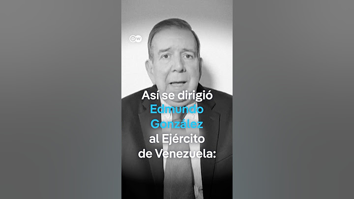 Edmundo González dice al Ejército de Venezuela que será el comandante en jefe