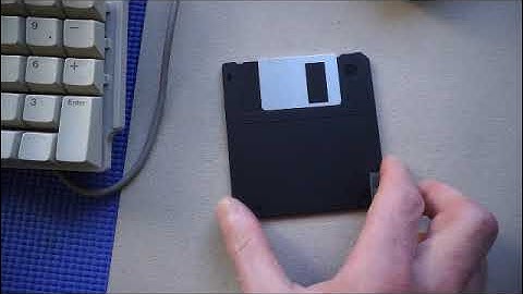HD 1.44 MB Floppy Disk formatted as DD 720 KB (Atari 1040, USB Portable Diskette Drive CN533)