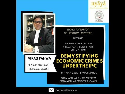 Demystifying Economic Crimes under the IPC | Sr. Adv. Vikas Pahwa | Nyaya Forum