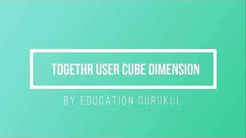 Create User in Cube Dimension | Oracle Data Warehouse | Oracle 11g | Education Gurukul