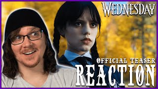 WEDNESDAY Official Teaser Reaction! Jenna Ortega | Tim Burton | Netflix