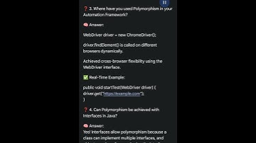 Top 5 Polymorphism Interview Questions with Real-Time QA Answers