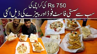 750 Rs Ki Fast Food Deal Agayi Calzone Cheesy Blaster More Marhaba Fast Food