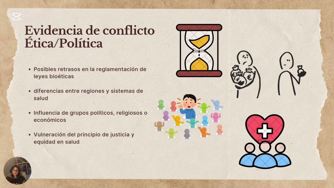 Conflictos entre ética y política, en la normatividad bioética.