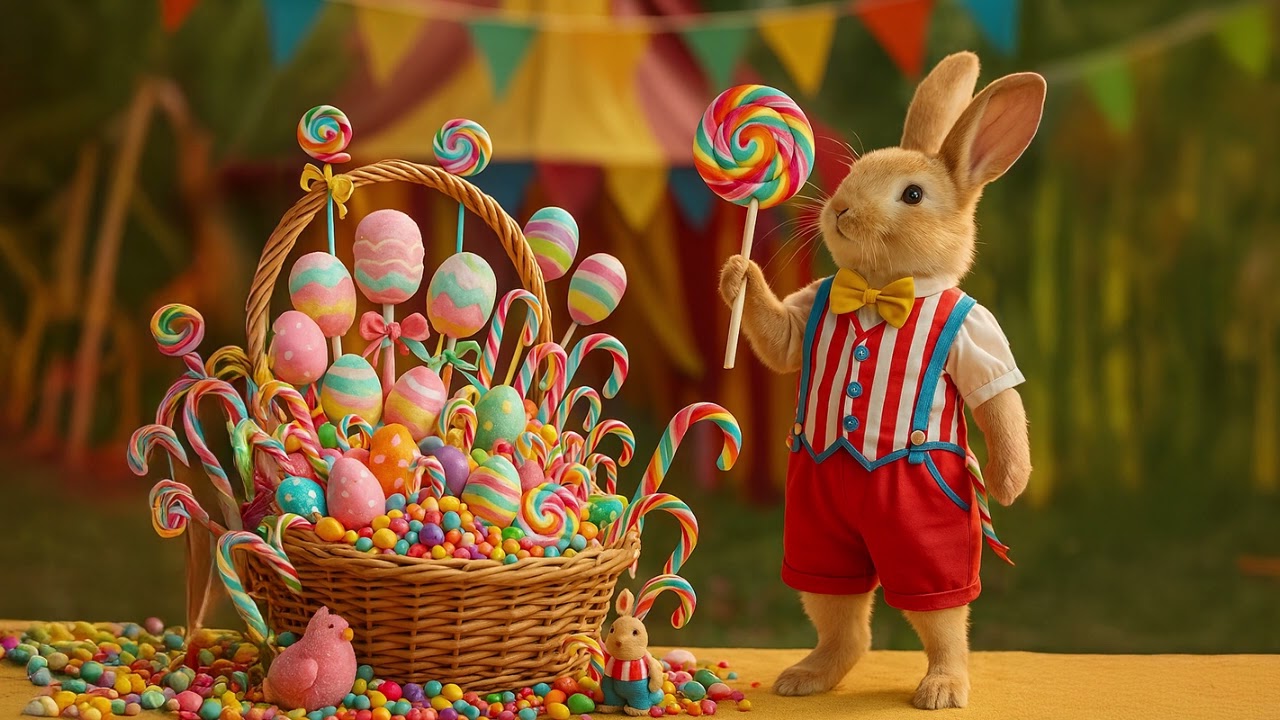 Easter Bunny Scenes & Happy Jazz Music | Uplifting Background to Work, Study, or Enjoy a Calm Break