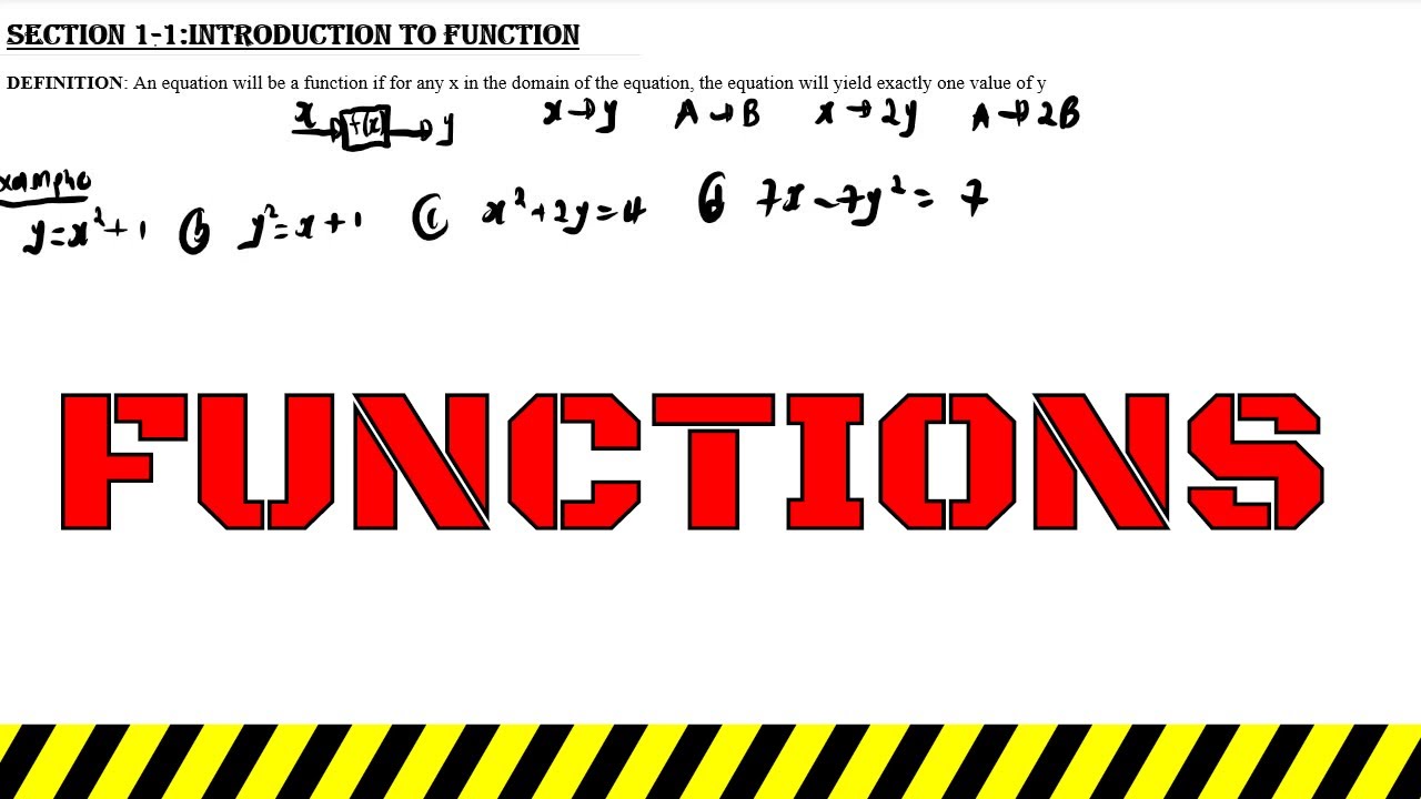 how to identify a function | Introduction to functions - YouTube