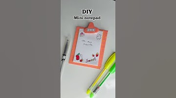 DIY mini notepad 😱 #diy #backtoschool #shorts #youtubeshorts @itspriyanjalisingh