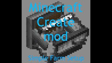 Minecraft Create Mod: Simple Bread Farm Setup.