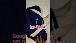 I got a Google SWAG !! #deloitte #googleswag #ytshorts