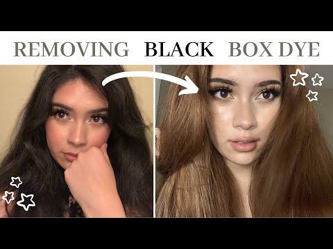 BLACK BOX DYE TO LIGHT BROWN HAIR || rUiniNG mY hAiR in QUaRanTine || diana nf