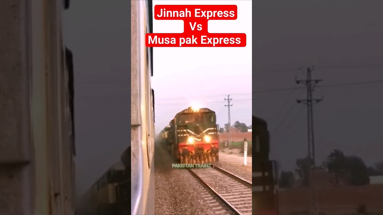 Musa Pak Express meet with Pakistan Fastest Train Jinnah Express 