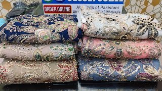 Zebtan Pakistani Handwork Party Three Piece | Organza Eid Dress Collection in Bangladesh| Best Price
