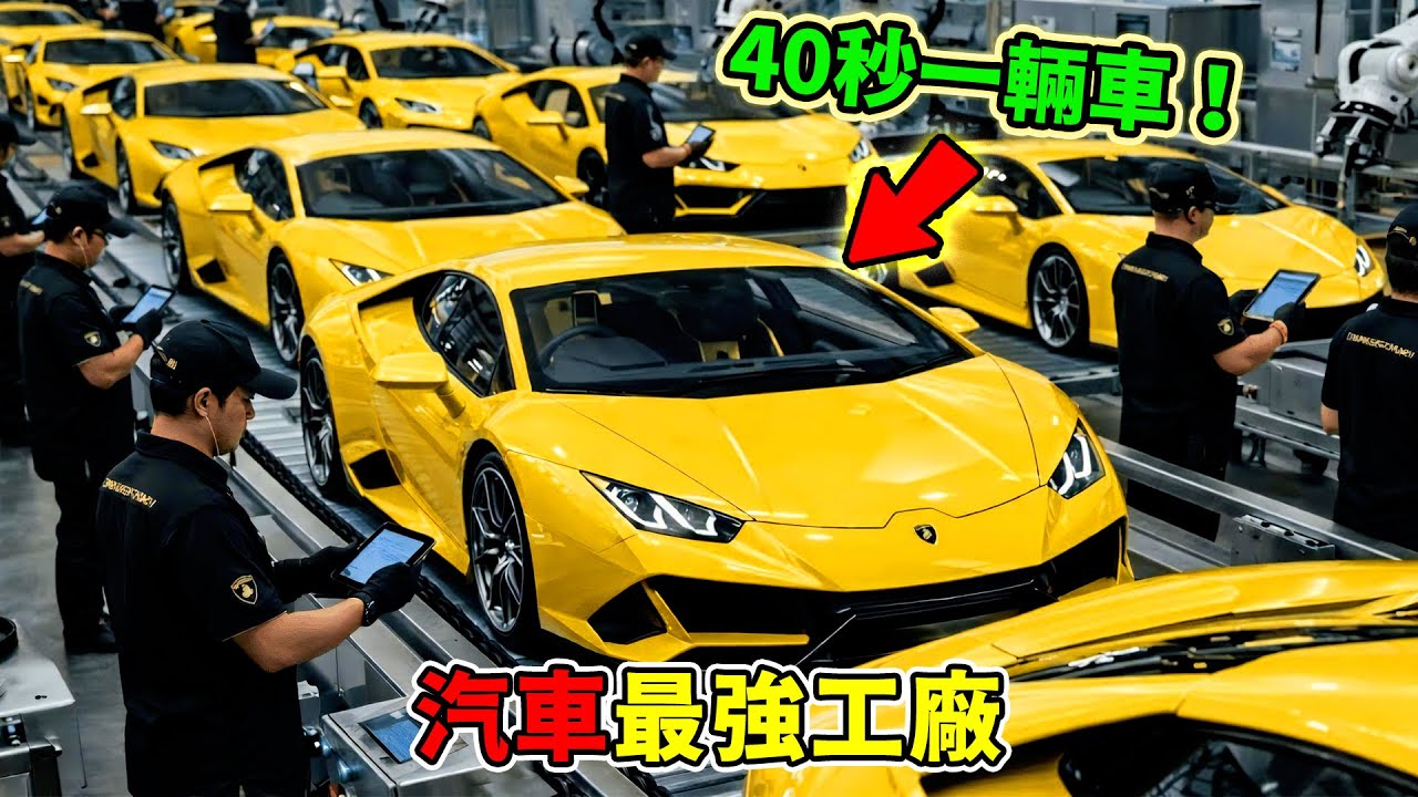 全世界最強的十大汽車工廠！千萬布加迪頂級手工作坊只能墊底，第一名9000 噸壓鑄，竟能40秒生產一輛車，直接讓全球車企老闆失眠！