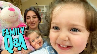 FAMILY Q&A Julie Mommy Daddy answer all your questions! #vlog #parenting #babygirl