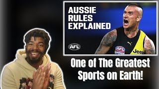AMERICAN REACTS TO A beginner’s guide to Australian Football | AFL Explained