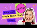 Create a Simple Clock in Just 5 Minutes! ||#javascript||