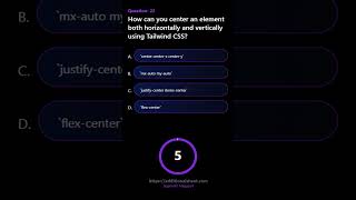 How can you center an element both horizontally and vertically using Tailwind CSS #tailwindcss