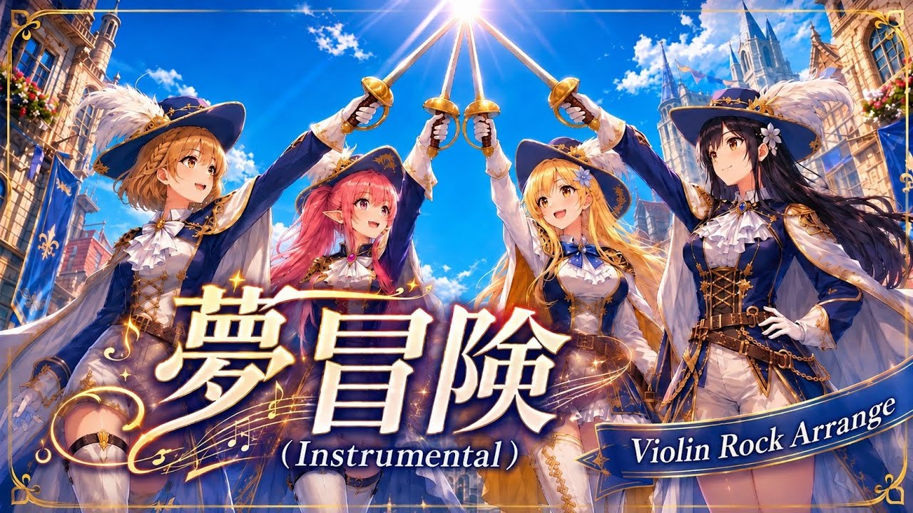 夢冒険【Instrumental Violin Rock】- アニメ三銃士