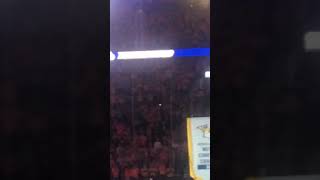 Nashville Predators banner raising